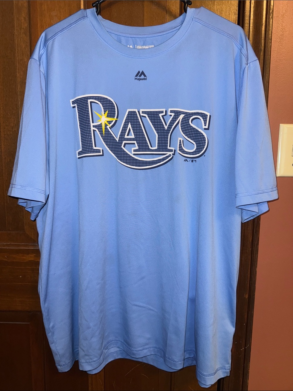 Majestic MLB Tampa Bay Rays Logo Short Sleeve Tee